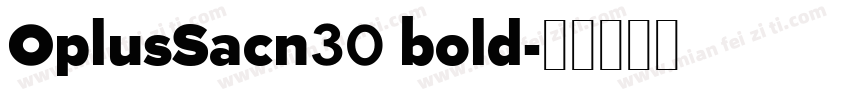 OplusSacn30 bold字体转换